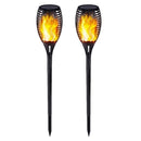 Lâmpada Solar Espeto Tocha - LED Efeito Fogo
