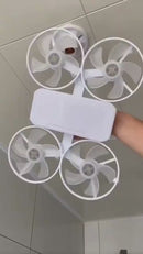 CALORDRON - Ventilador de Teto 2 em 1- Silencioso com Luz LED Dimerizável – Design Dobrável, Elétrico e Moderno