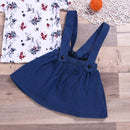 Conjunto Casual 3 peças Floral - Tamanhos de 2 a 6 anos