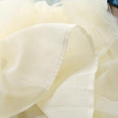 Vestido Tule Jeans e Laço  - Tamanhos de 1 a 6 anos