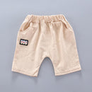 Conjunto Camisa Colar Mandarim Folhas - Tamanhos de 0 a 4 anos