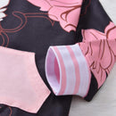 Conjunto Floral com Listras - Tamanhos de 0 a 2 anos